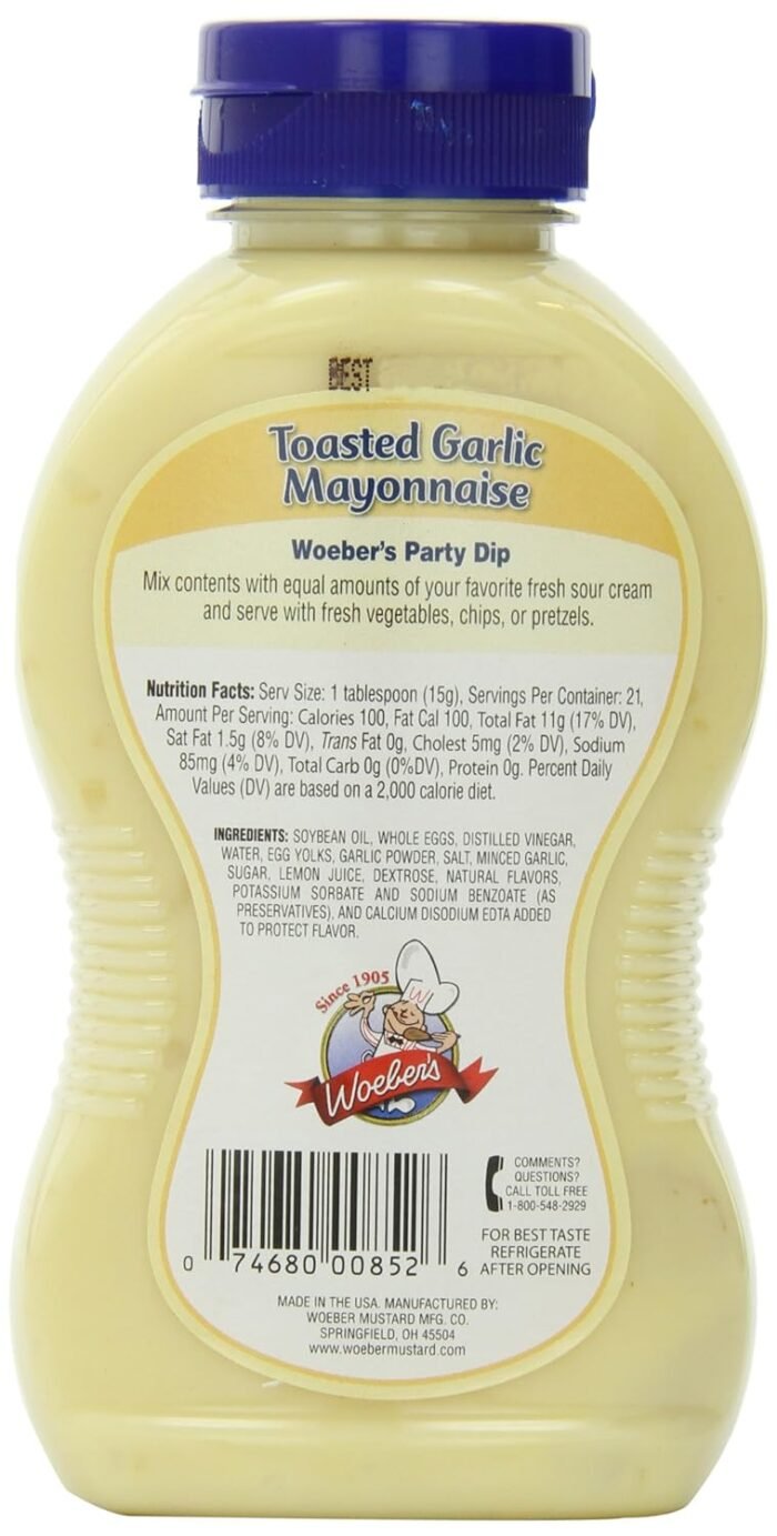 woebers mayonnaise toasted garlic