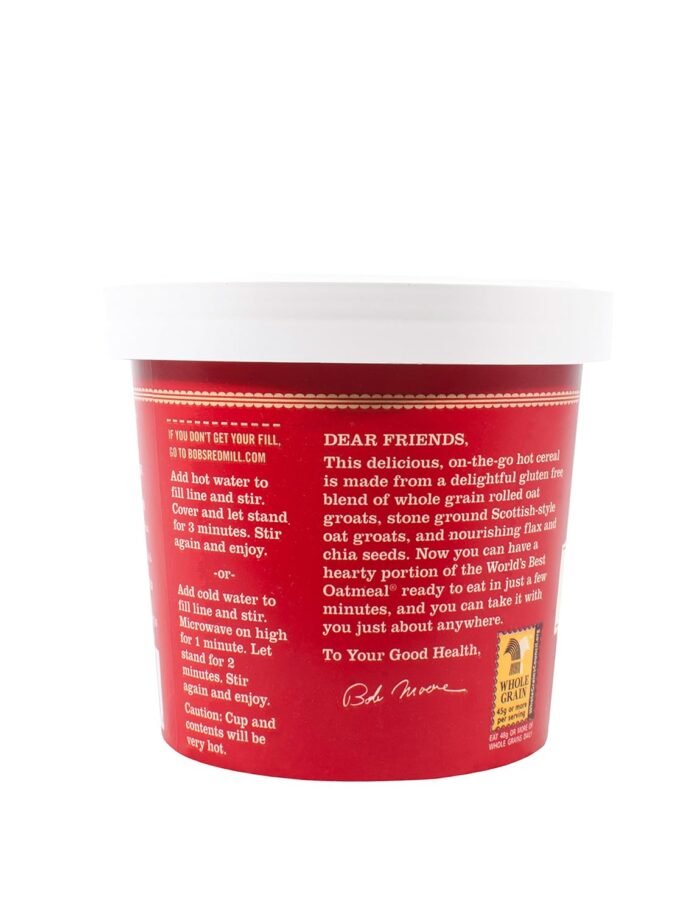 bobs red mill apple cinnamon oatmeal cup