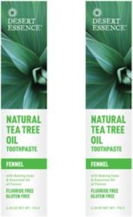 desert essence tea tree oil fennel toothpaste pack