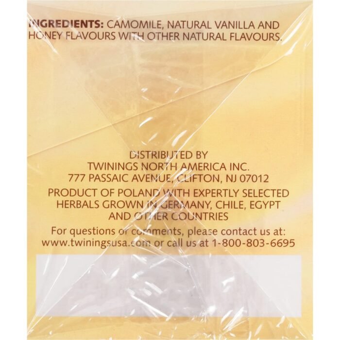 twinings camomile honey & vanilla tea 20 count