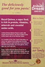 andean dream organic quinoa fusilli