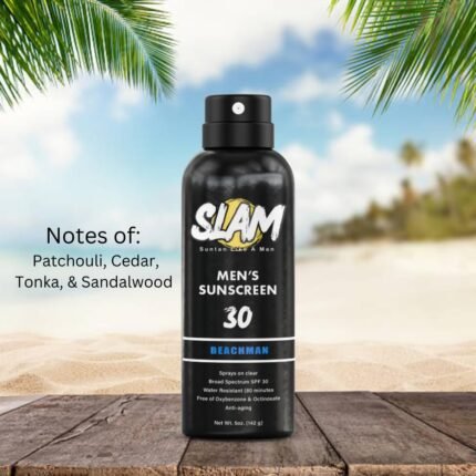 slam mens beachman scent sunscreen spray