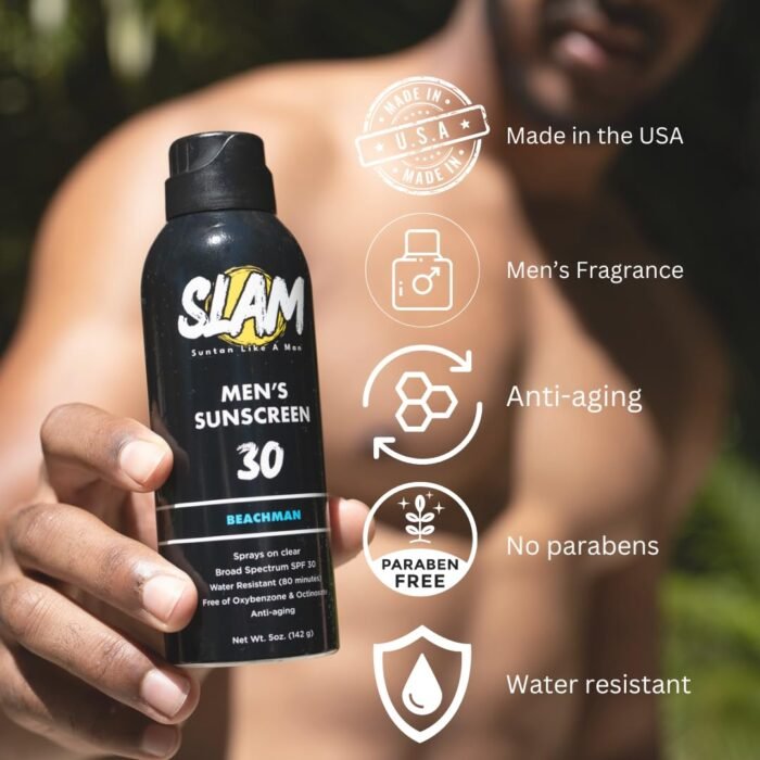 slam mens beachman scent sunscreen spray