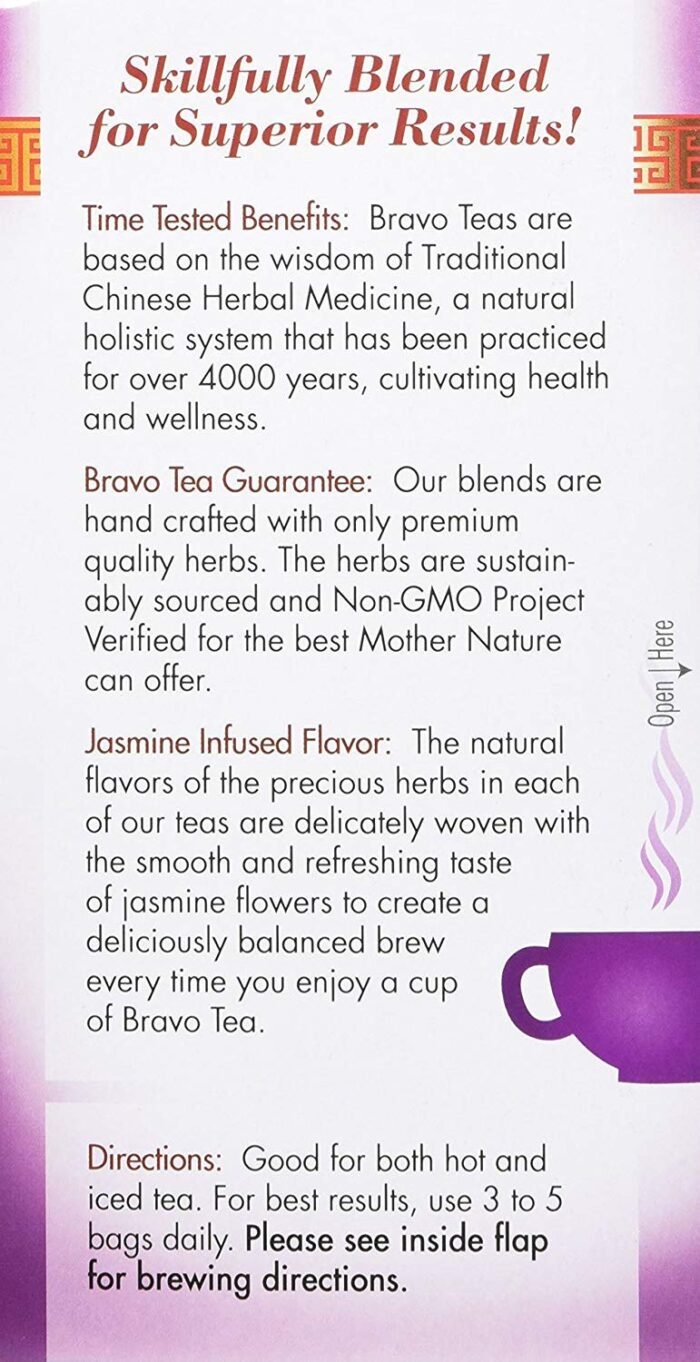 bravo tea cholesterol health herbal tea