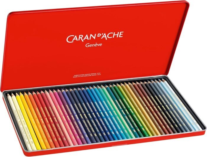 caran d ache supracolor aquarelle metal box set of 40