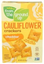 from the ground up cauliflower crackers cheddar pack
