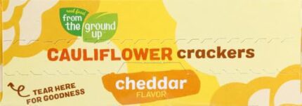from the ground up cauliflower crackers cheddar pack
