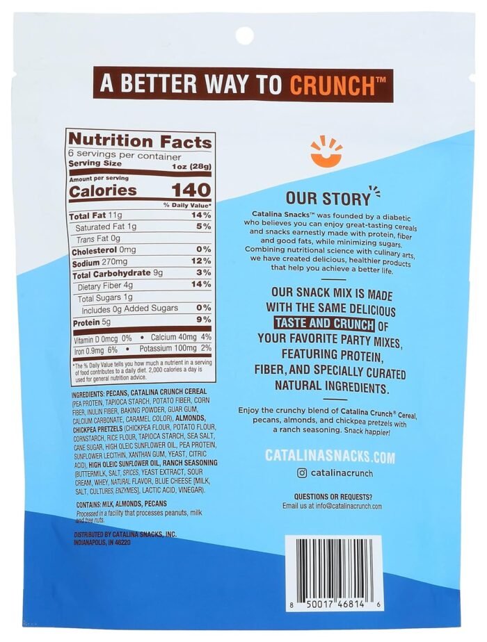 catalina snacks crunch creamy ranch snack pack