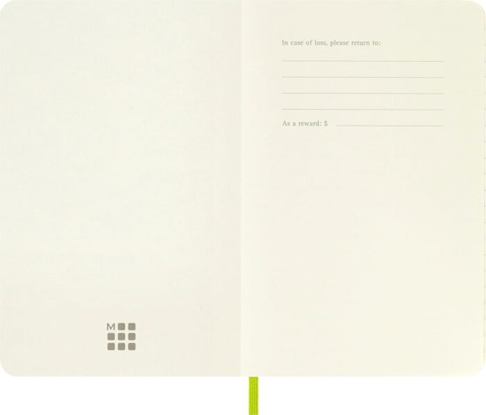 moleskine classic lemon green 192 pages notebook