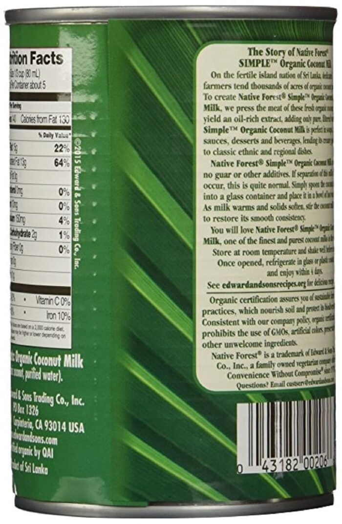 native forest organic coconut milk unsweetened