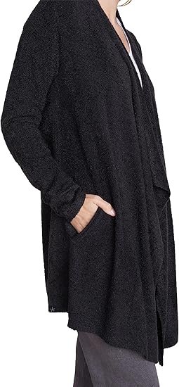 barefoot dreams cozy chic lite island wrap black l/xl