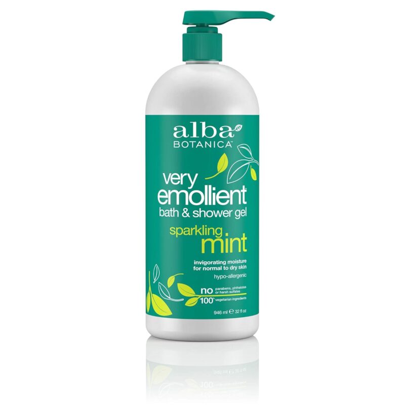 alba botanica sparkling mint shower gel