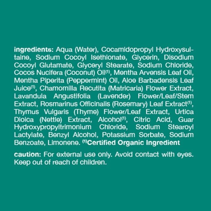 alba botanica sparkling mint shower gel