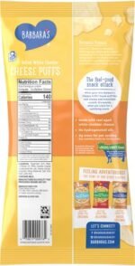barbaras bakery cheese puffs white cheddar pack