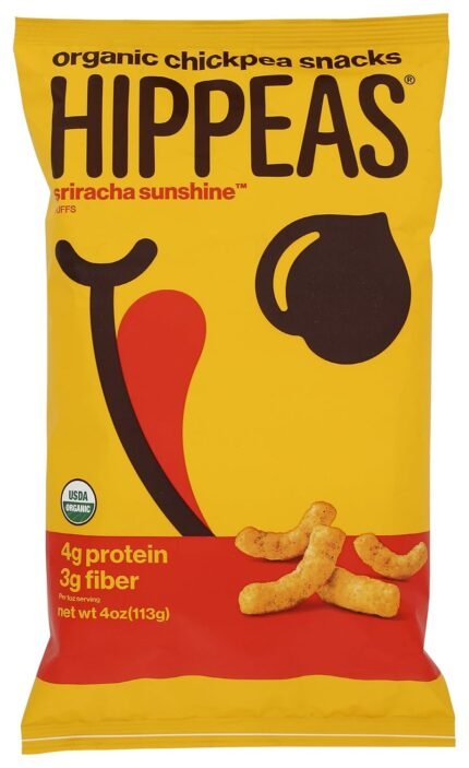 hippeas chickpea puffs sriracha sunshine pack