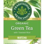 traditional medicinals organic green tea with toasted rice pack