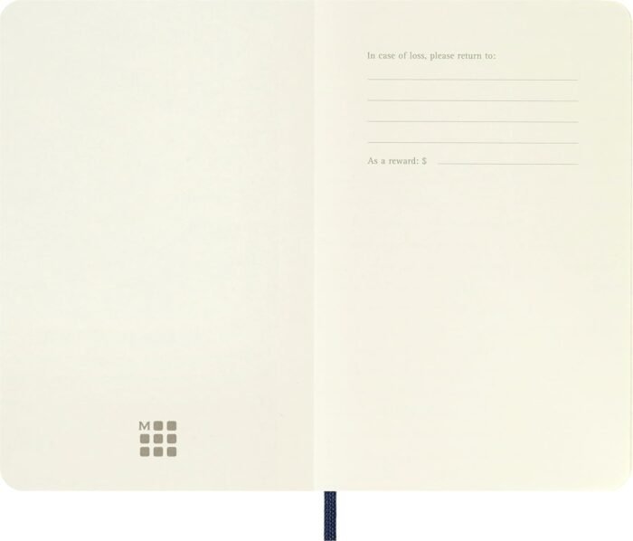 moleskine classic sapphire blue 192 pages notebook