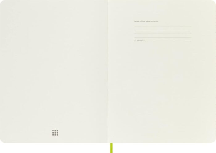 moleskine classic notebook lemon green xl 192 pages