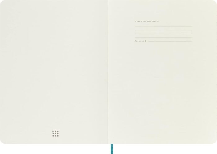 moleskine classic notebook reef blue xl 192 page