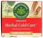 traditional medicinals elderflower spice tea pack