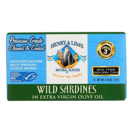henry & lisa's wild sardines in evoo