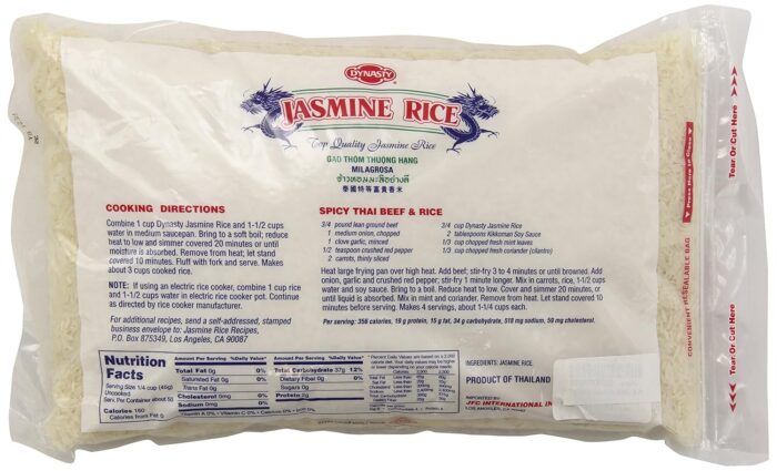 dynasty jasmine rice pack