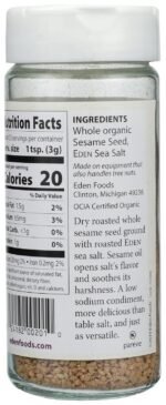 eden foods salt gomasio sesame seed org