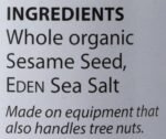 eden foods salt gomasio sesame seed org