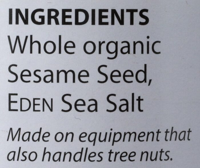 eden foods salt gomasio sesame seed org