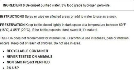 essential oxydrogen peroxide 3%