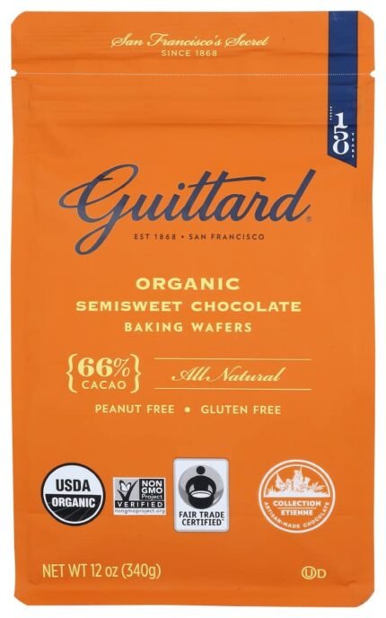 fuittard organic 66% chocolate baking wafers