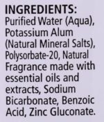 crystal deodorant body spray lavendar & white tea