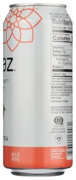 steaz organic iced green tea peach