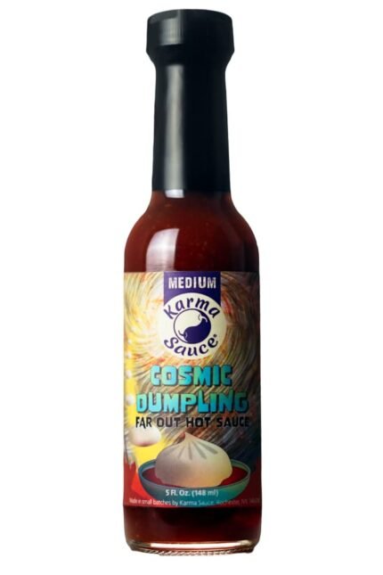 karma sauce cosmic dumpling hot sauce medium