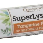 quantum health super lysine spf 21 lip balm tangerine