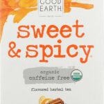 organic sweet & spicy herbal tea good earth 18 bags