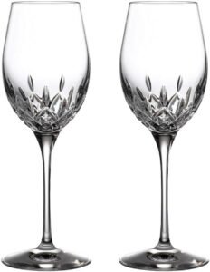 waterford crystal lismore essence white wine set