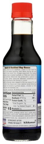 kikkoman soy sauce sushi & sashimi nutrition