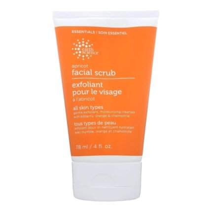 earth science apricot exfoliating facial scrub