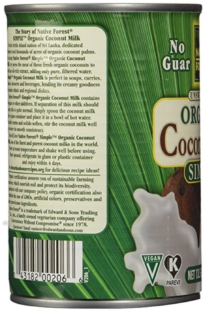 native forest organic coconut milk unsweetened