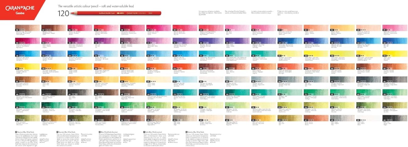 caran d ache supracolor aquarelle metal box set of 40