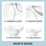 corelle urban arc dinnerware set of 16