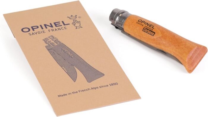 opinel no carbon steel pocket knife beechwood handle