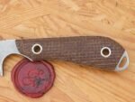 white river model 1 caper natural burlap micarta handle