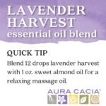 aura cacia lavender harvest essential oil blend