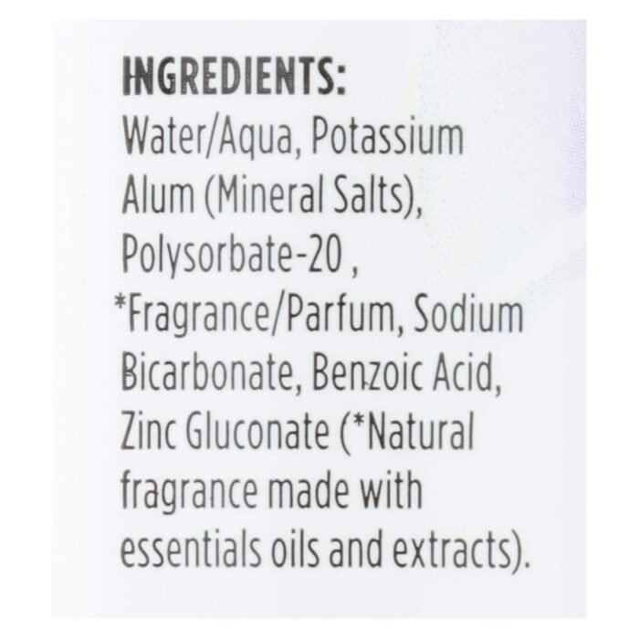 crystal deodorant body spray lavendar & white tea