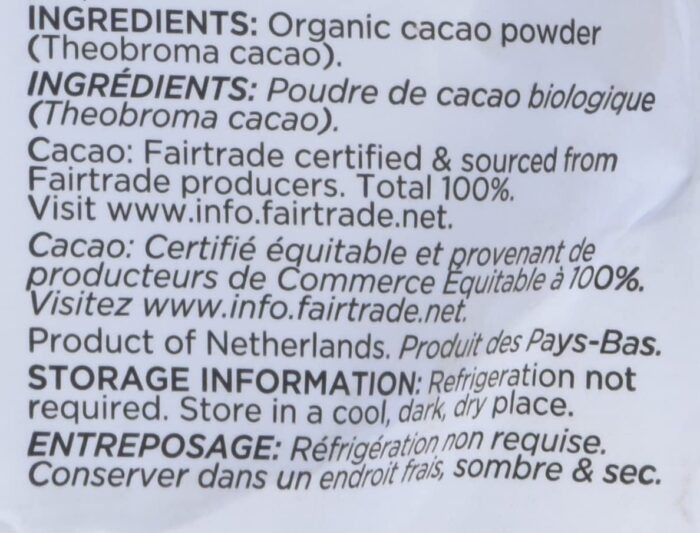 navitas organics cacao powder pack