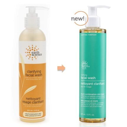 earth science gentle clarifying facial wash
