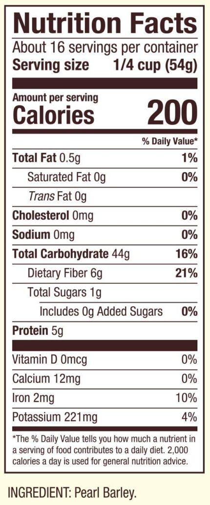 bobs red mill pearl barley