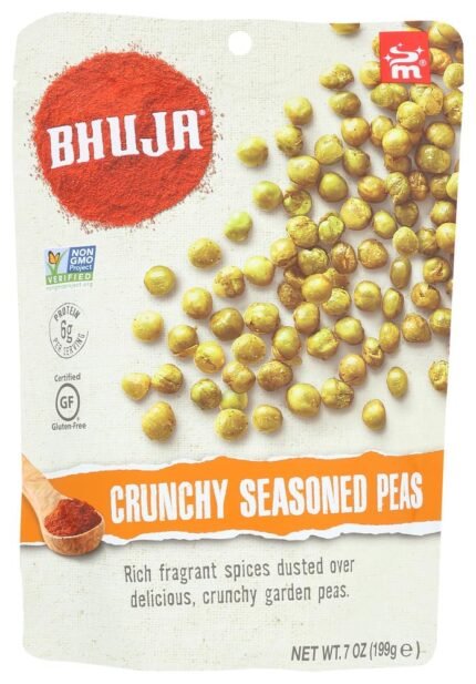 bhuja snacks crunchy seasoned peas pack